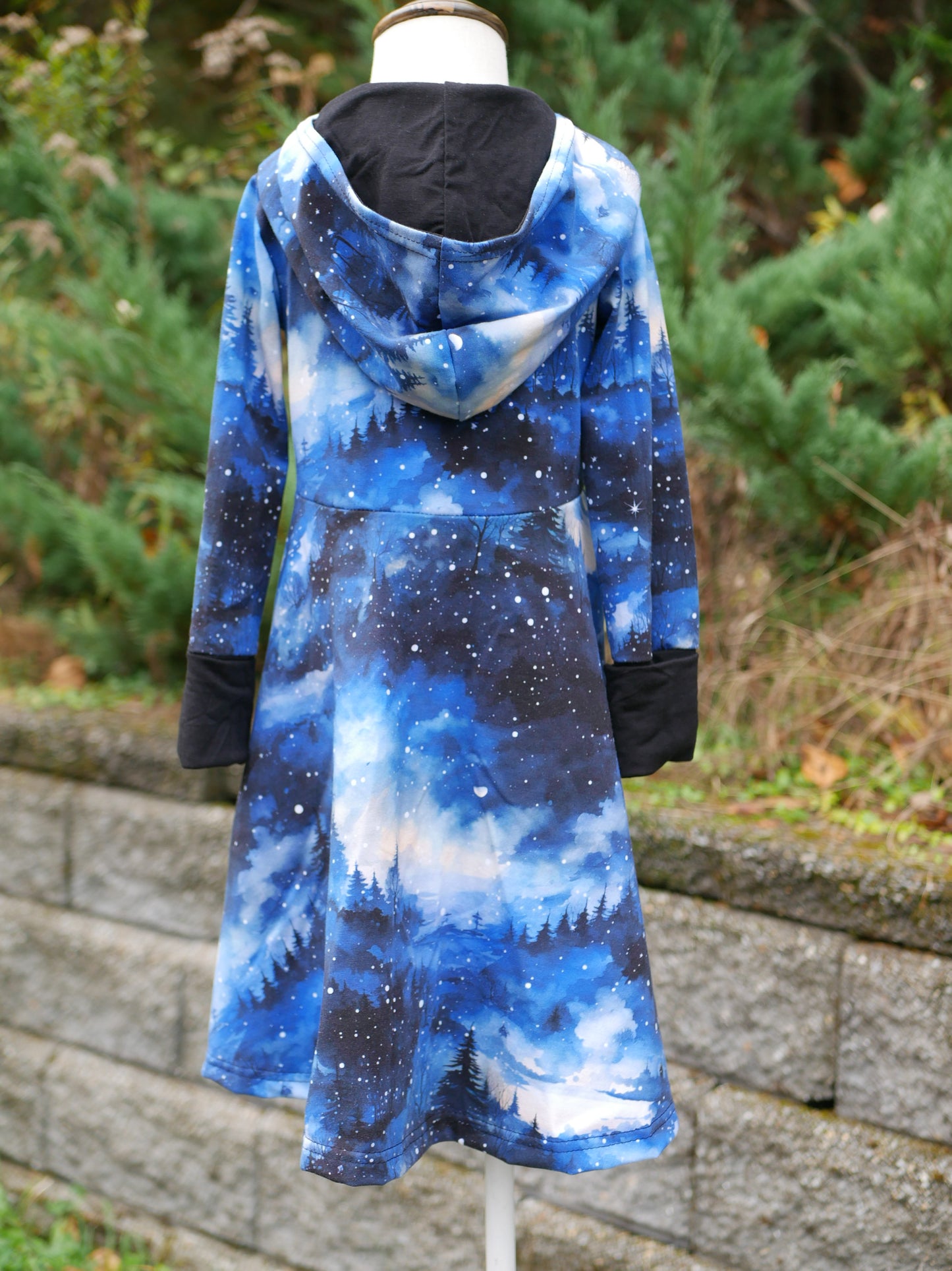 GWM Hooded Dress, Snowy Winter, 3T-6