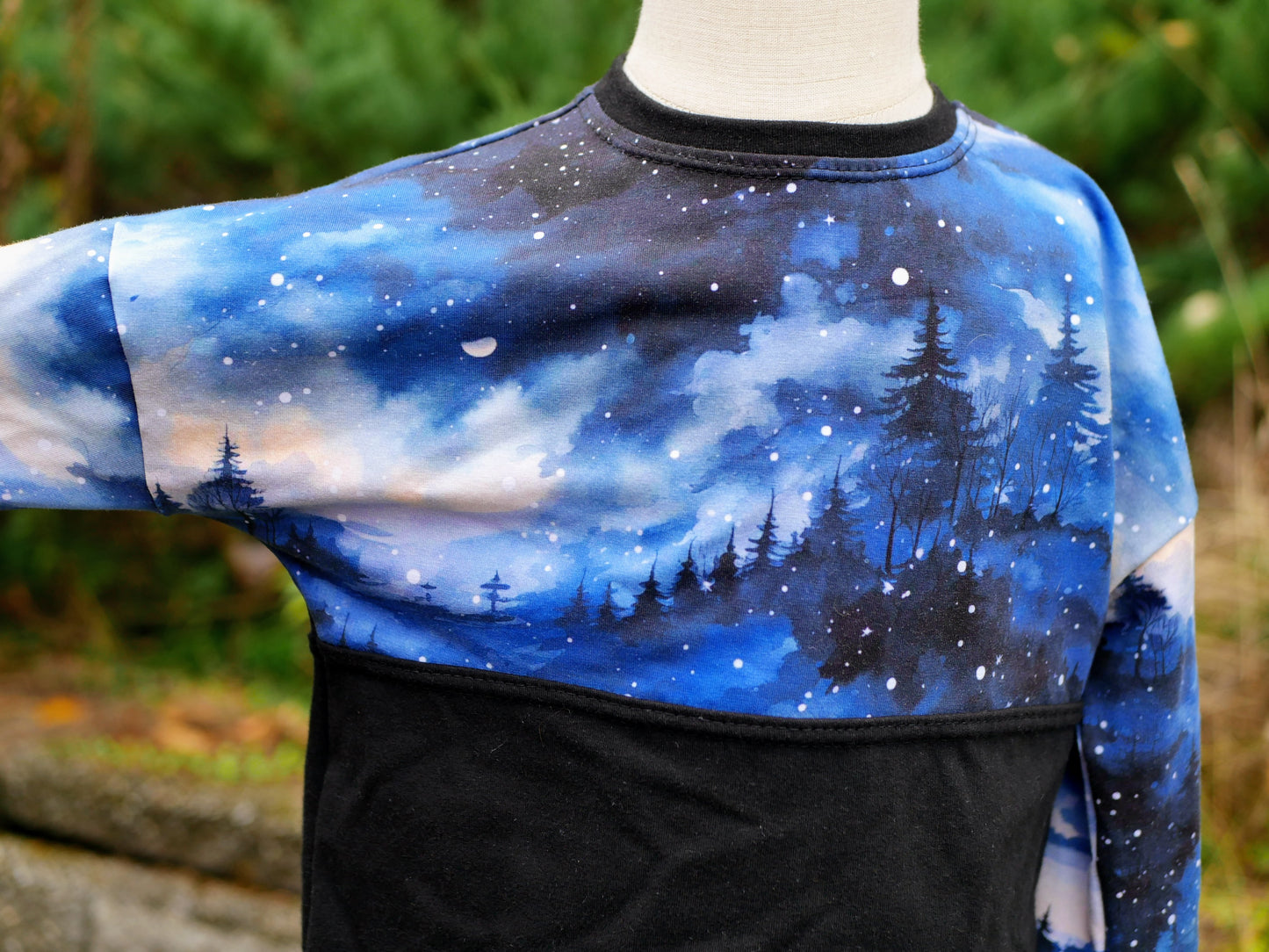 GWM Dolman Shirt, Snowy Winter, 18m-4T