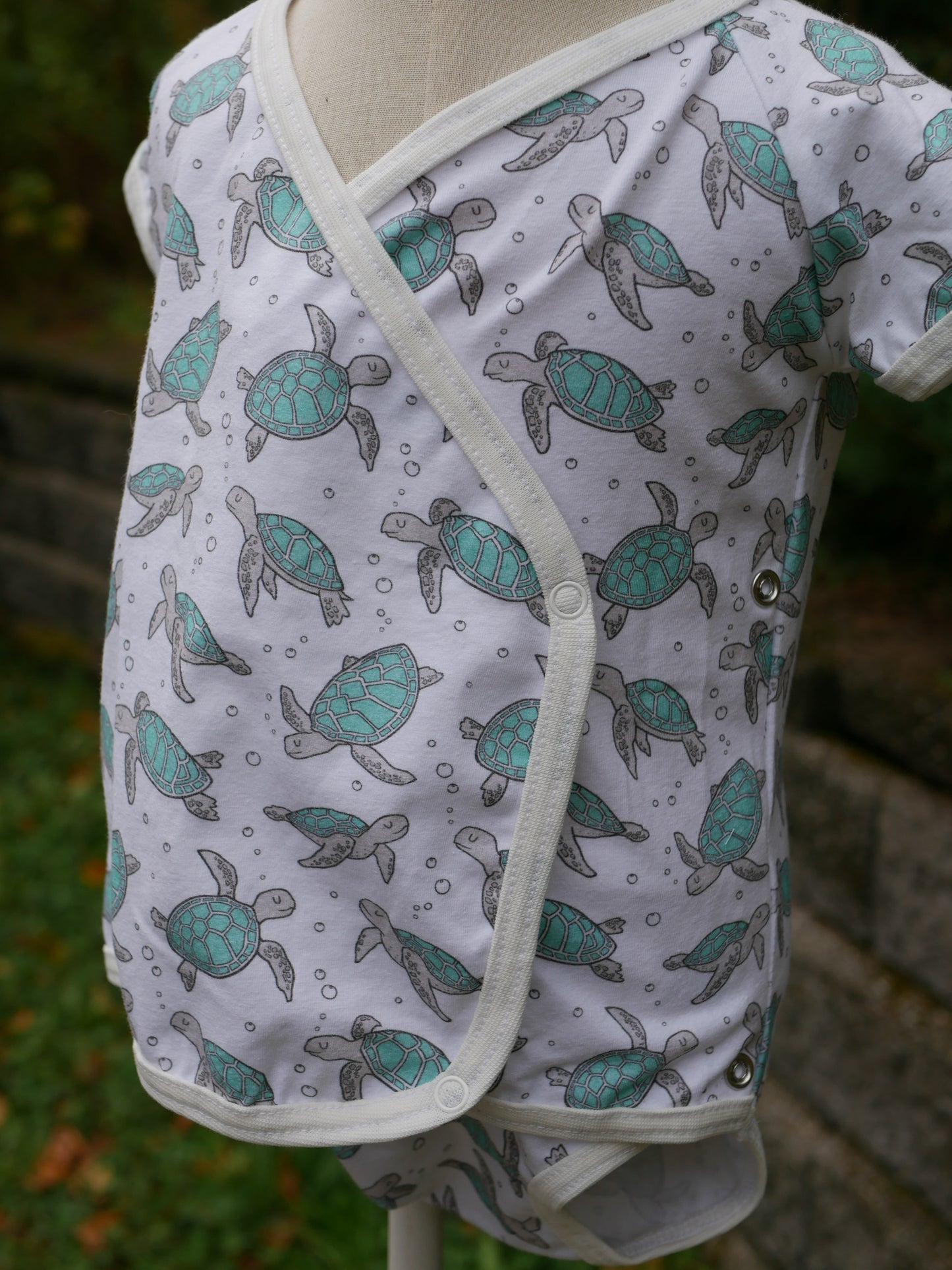 Baby Wrap Onesie, Sea Turtles, 12-18m