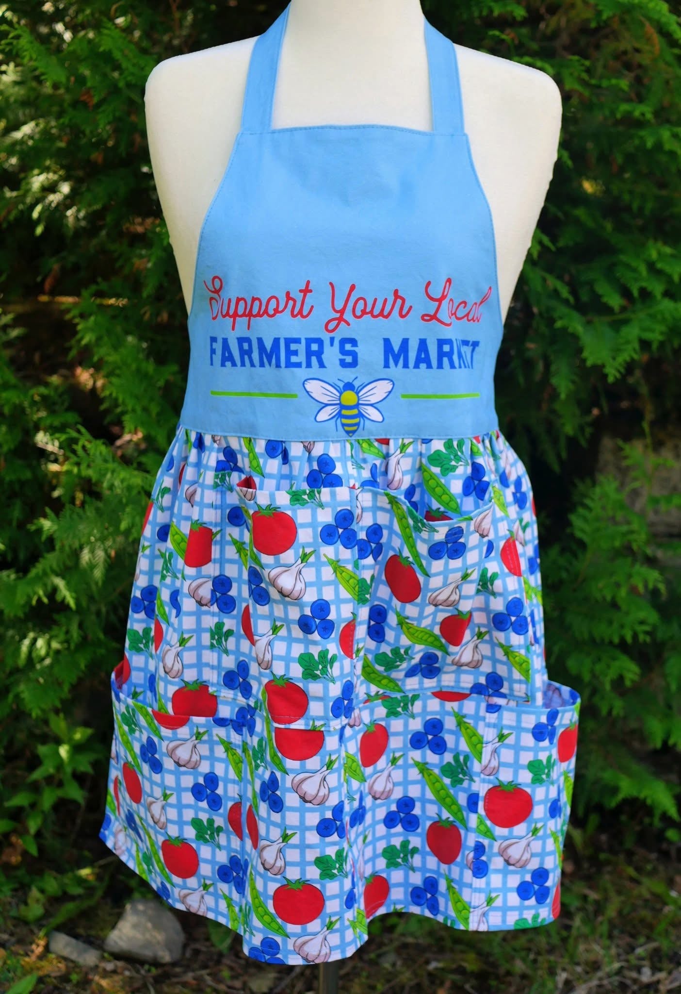 Adult Apron, Farmers Market, M-XL