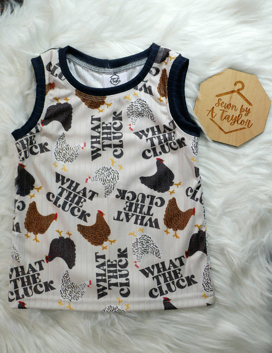What the Cluck GWM Tanktop - Size 12m-3T