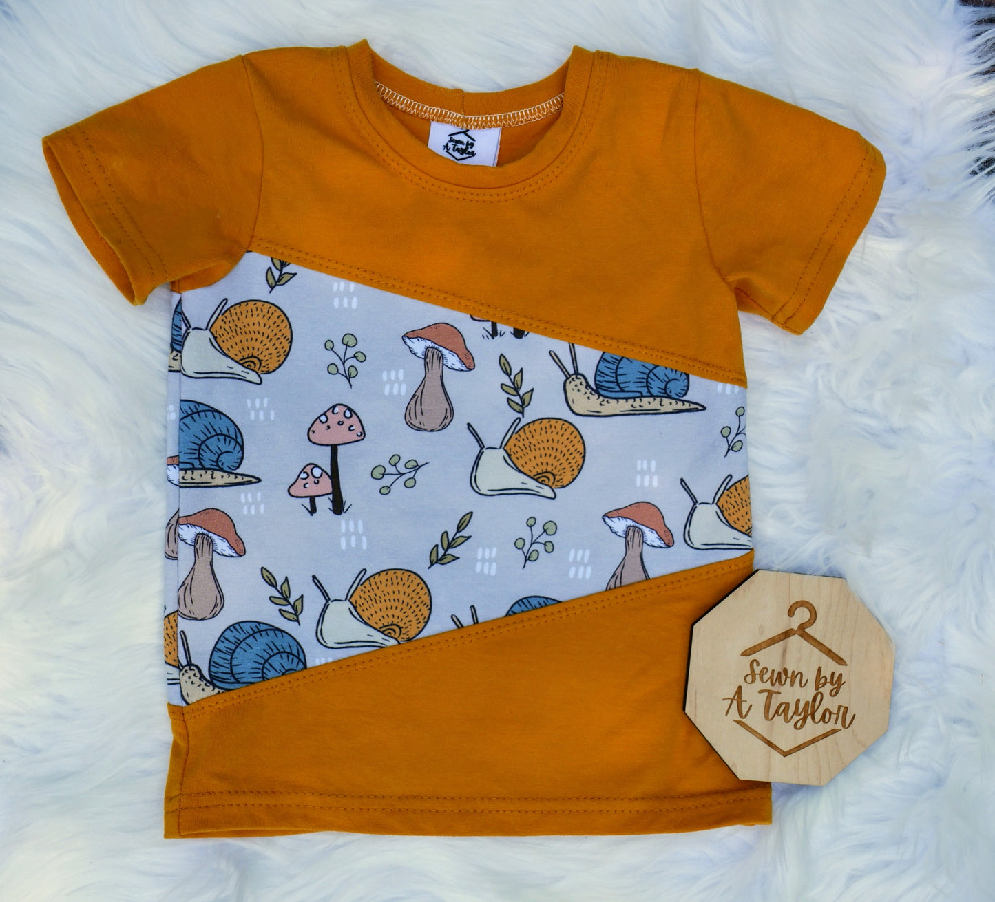 Mushrooms and Snails Mix Tape Tee, 2T