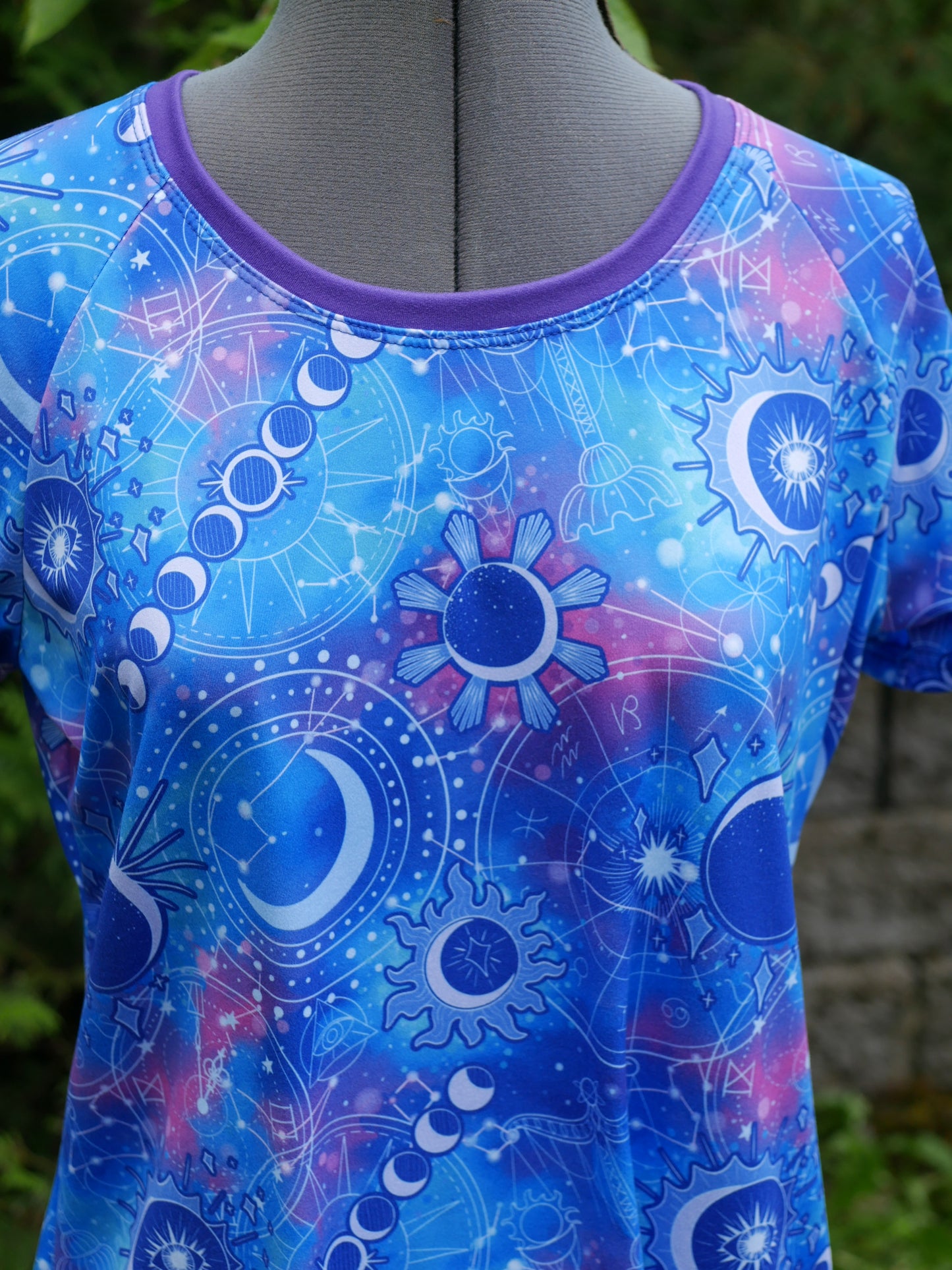 Womens Zodiac Galaxy Raglan Tee, Multiple Sizes available