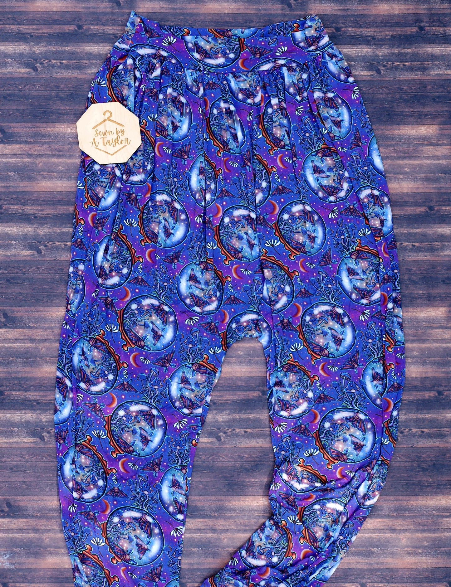 Adult Modal Crystal Ball Harem Pants w/ pockets, Size XL