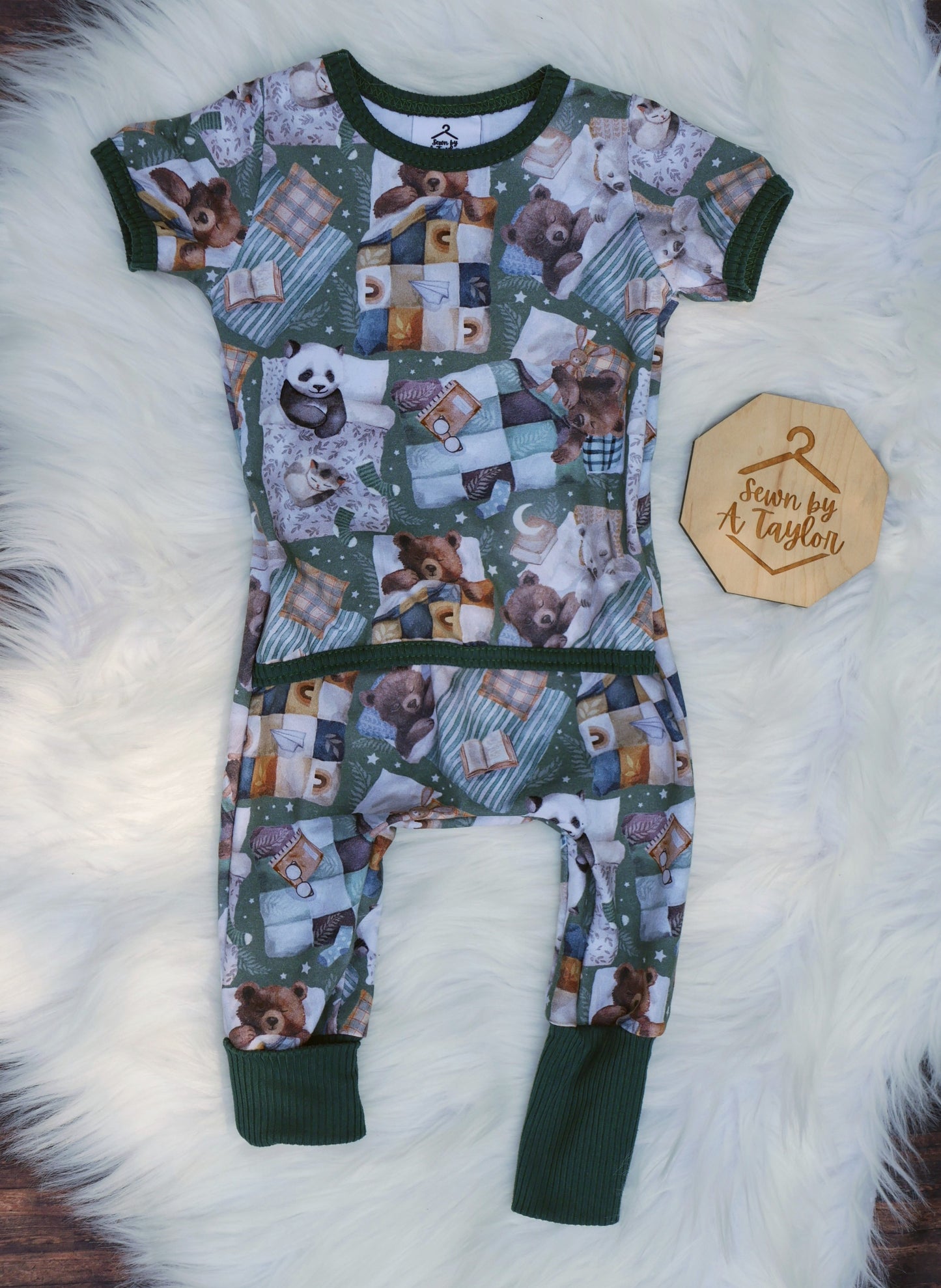 Baby Sleeper, Elastic Front, 3-6m w/ GWM cuffs