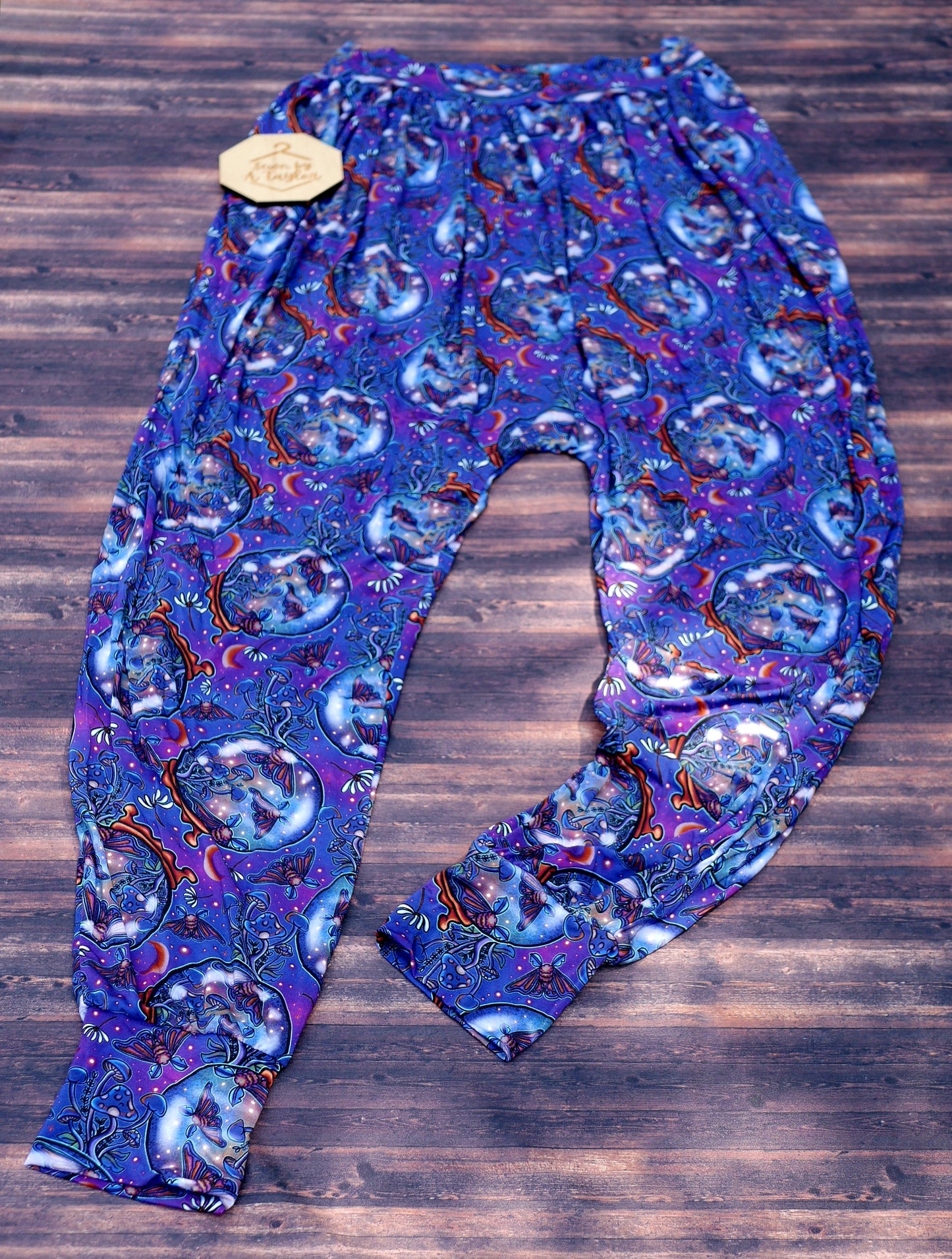 Adult Modal Crystal Ball Harem Pants w/ pockets, Size XL