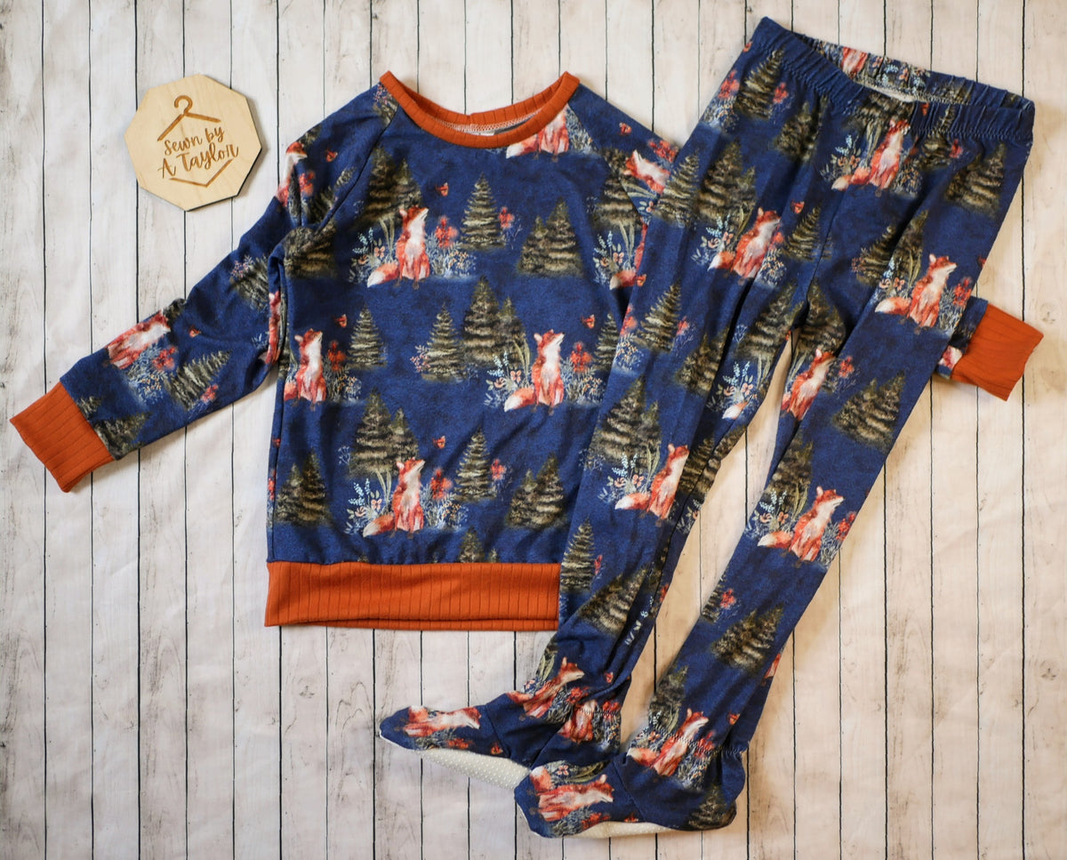 PREORDER Footed 2 Piece Pajamas