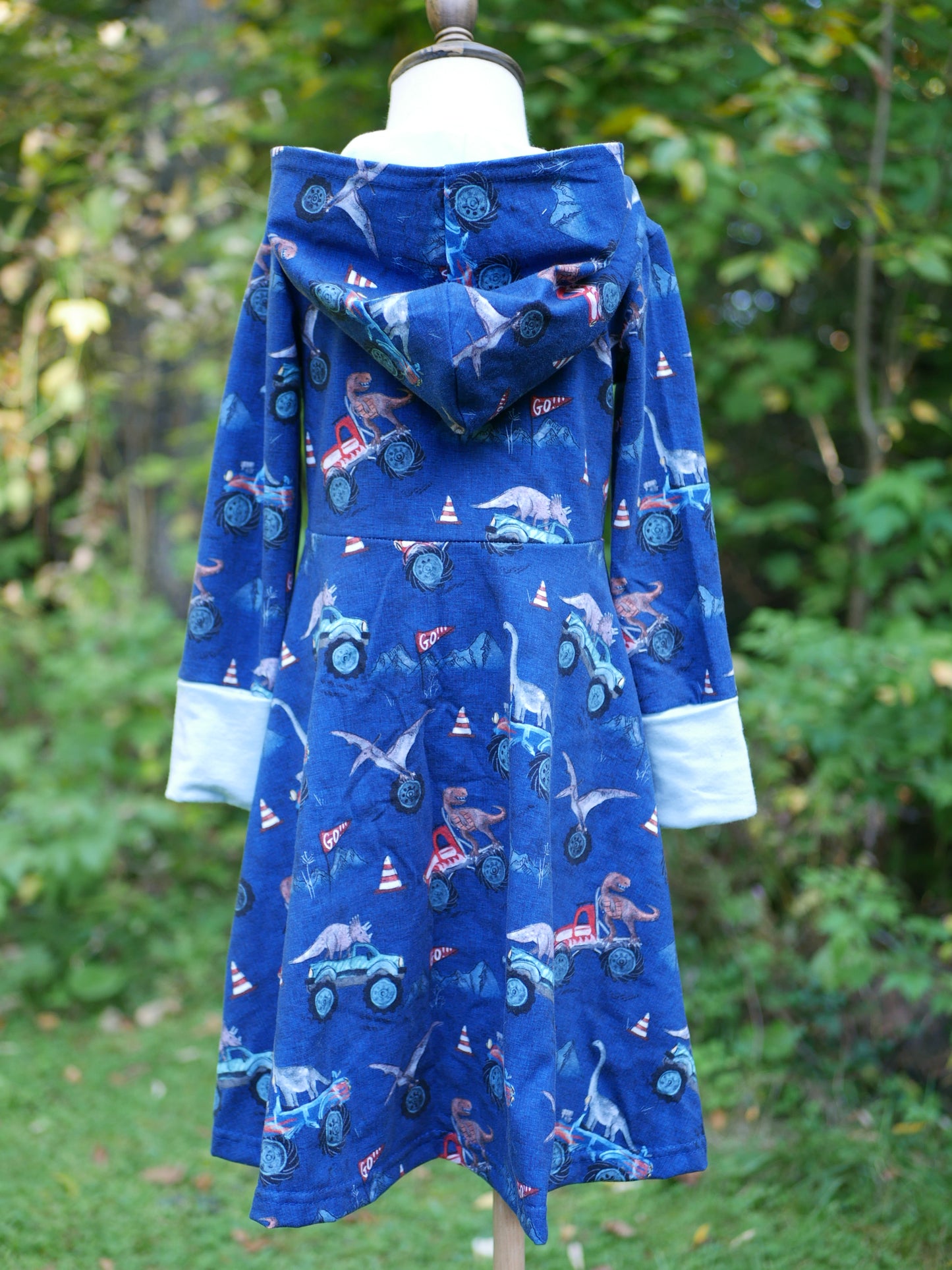 GWM Hooded Dress, Dino Monster Trucks, 3T-6