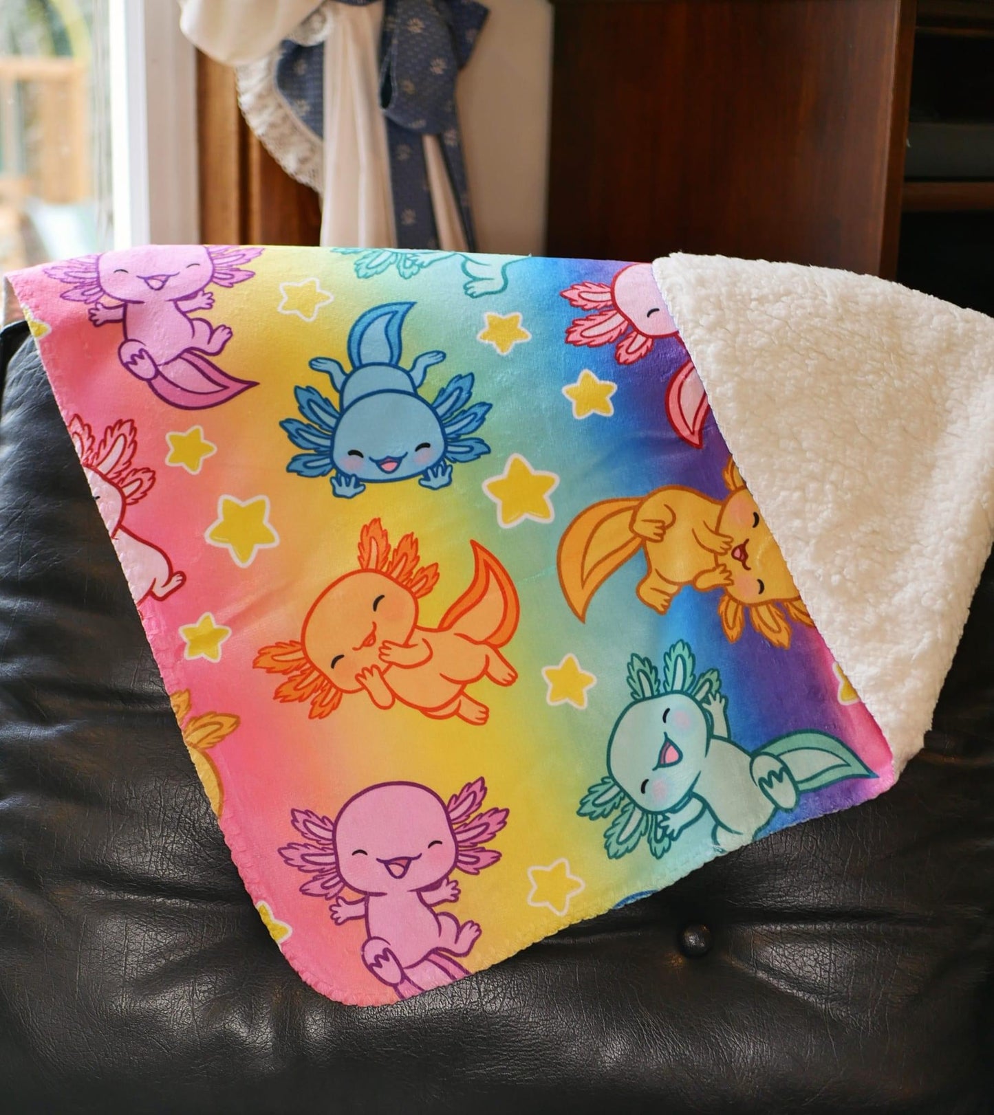 Custom Sherpa-Backed Minky Blanket 30" x 40" (Toddler Size)