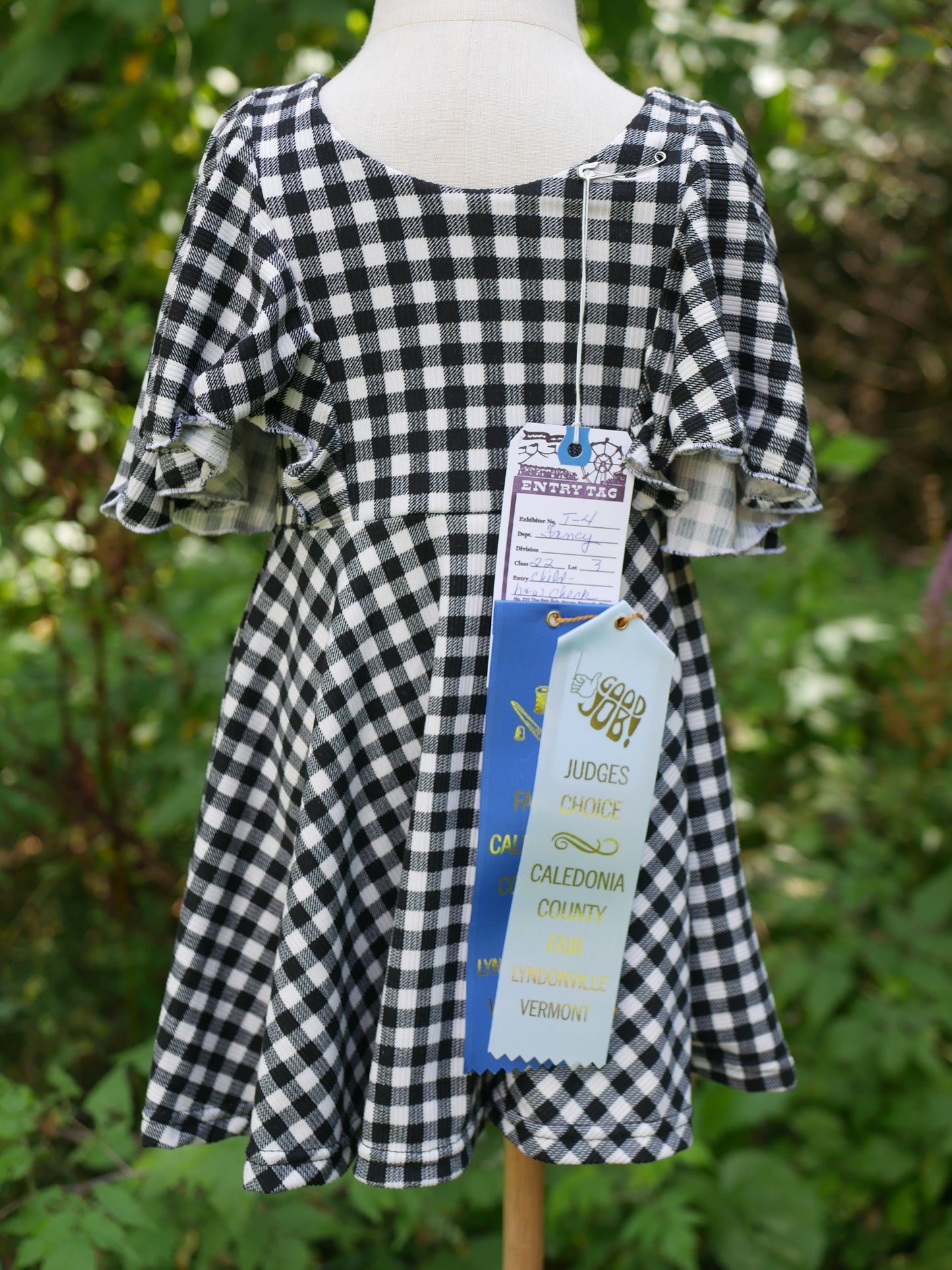 Periwinkle Plaid Dress, 2T