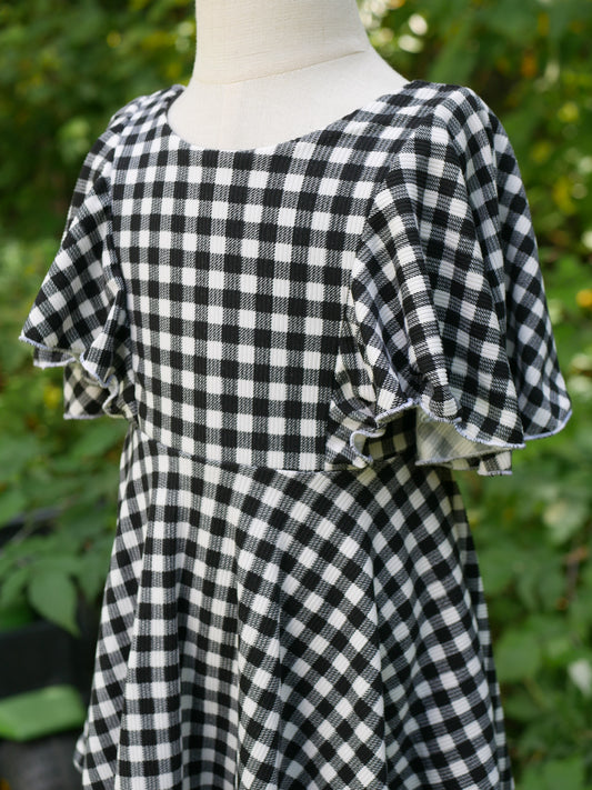 Periwinkle Plaid Dress, 2T