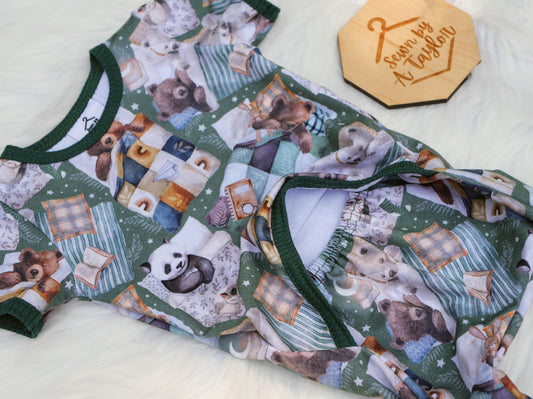 Baby Sleeper, Elastic Front, 3-6m w/ GWM cuffs