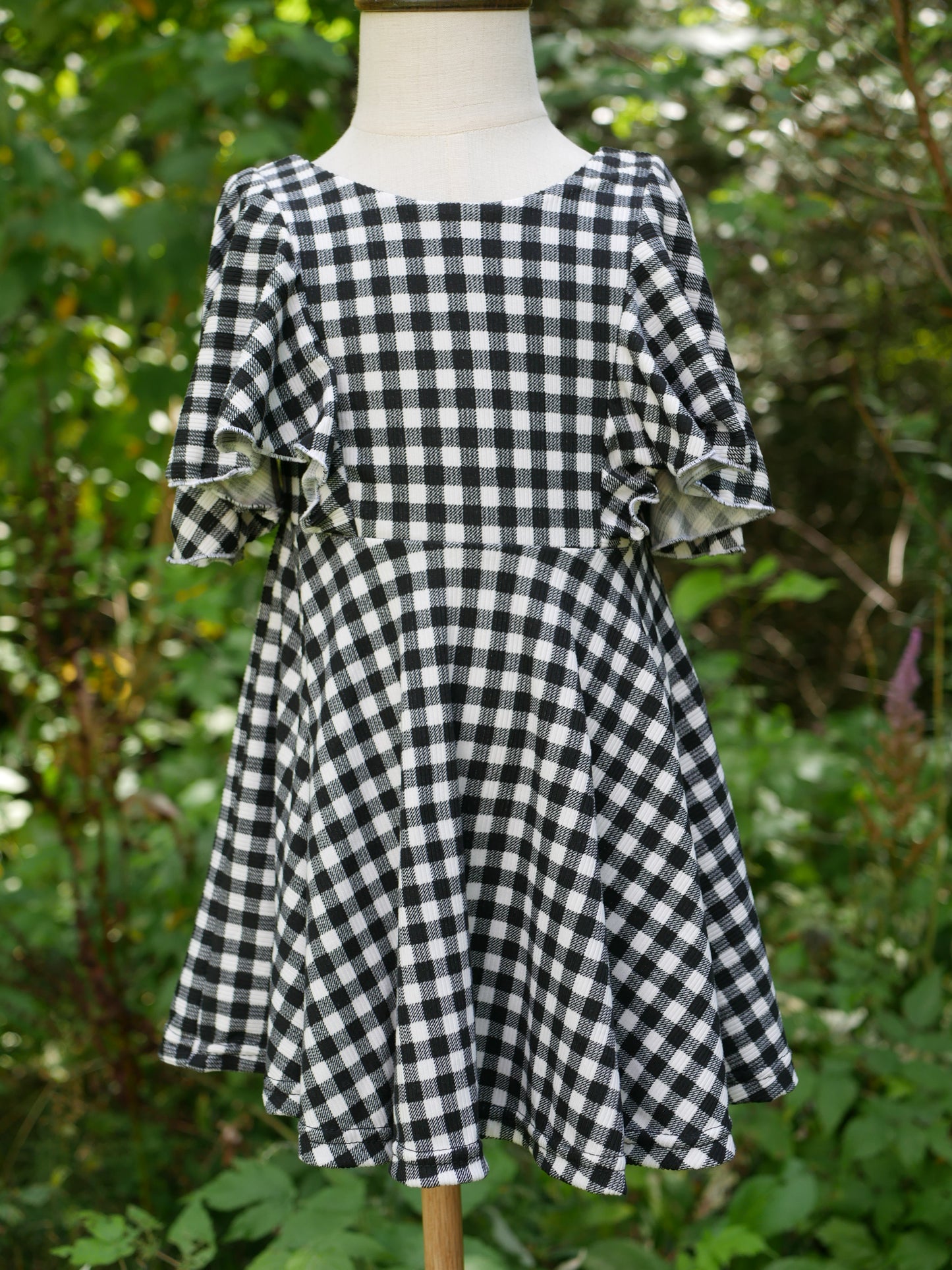 Periwinkle Plaid Dress, 2T