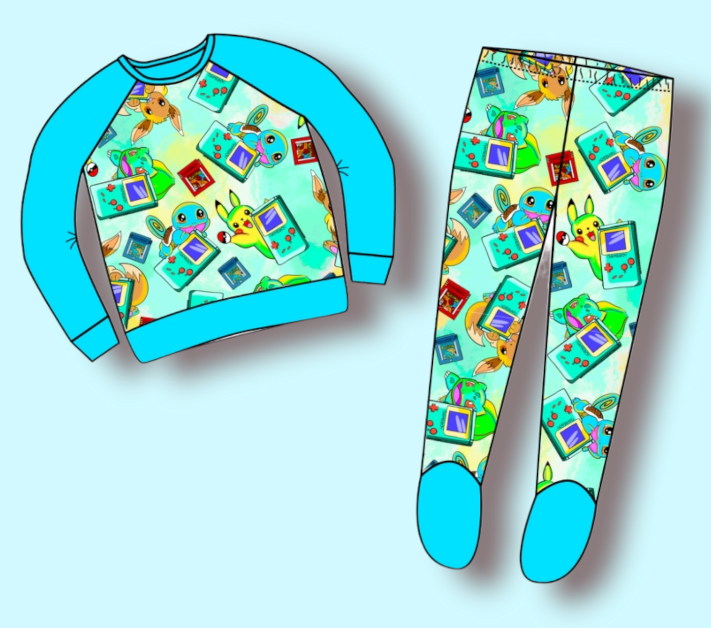 PREORDER Footed 2 Piece Pajamas